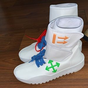 Off White High Top Sneakers